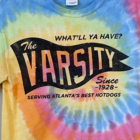 The Varsity Atlanta Tie Dye Tee T Shirt - S - Picture 2 of 8
